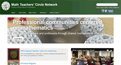 Desktop Screenshot of mathteacherscircle.org