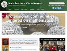 Tablet Screenshot of mathteacherscircle.org
